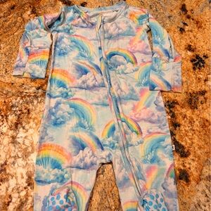 Bums & Roses Rainbow Cloud Baby Onesie